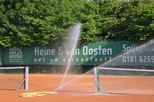 Tennisveld beregening
